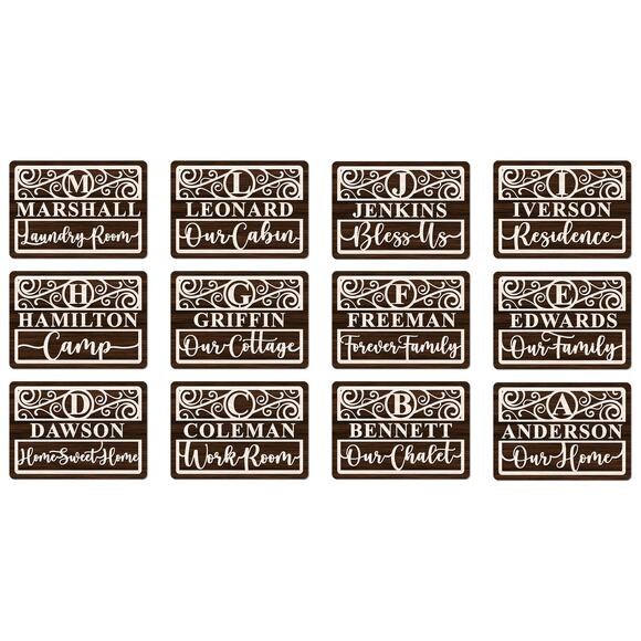 The Everything RECTANGLE Wood Sign 30 Sign Options 127 Different Icon Options - Picture 3 of 10